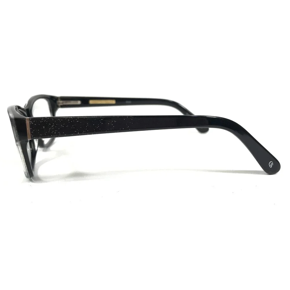 Christian Siriano Eyeglasses Frames GIGI BLKGL Black Glitter Sparkles 52-17-140